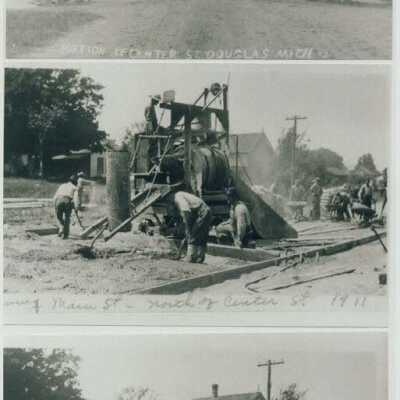 Paving Center Street 1911 and other Center Street Photos 1903