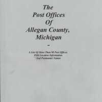 The Post Offices of Allegan County, Michigan