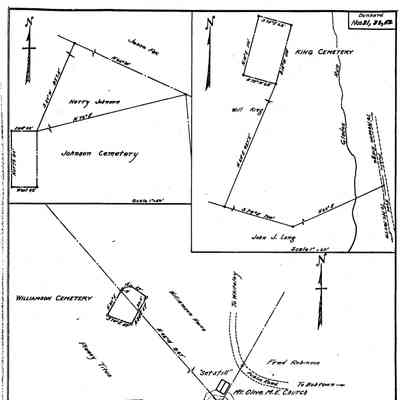 Mount Olive (a/k/a Set Still or Williamson) - Dunkard Township - Greene County - Pennsylvania - WPA Cemetery Plat: See WEB LINKS to DOWNLOAD high-resolution image.