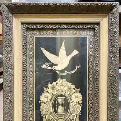 Memorial lithograph honoring the parents of Blair Mitchell [1850-1935] and Sarah Ann (Ullom) Mitchell [1842-1919]: See WEB LINKS to DOWNLOAD high-resolution image.