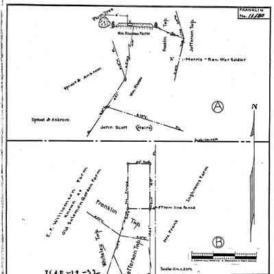 Rhodes Farm - Franklin Township - Greene County - Pennsylvania - WPA Cemetery Plat