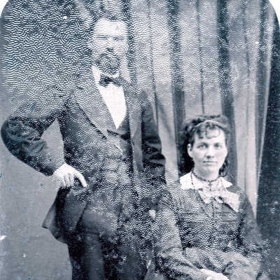 Stewart Album, Photo 11 - James Layton Stewart [1849-1933] and his wife, Lucy (Straight) Stewart [1844-1934]
