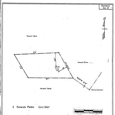 Hewitt - Aleppo Township (filed under Jackson Township) - Greene County - Pennsylvania - WPA Cemetery Plat: See WEB LINKS to DOWNLOAD high-resolution image.