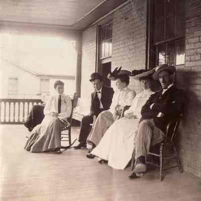 Waynesburg Album, Photo 33 - George David Jenkins [1868-1936] on far right