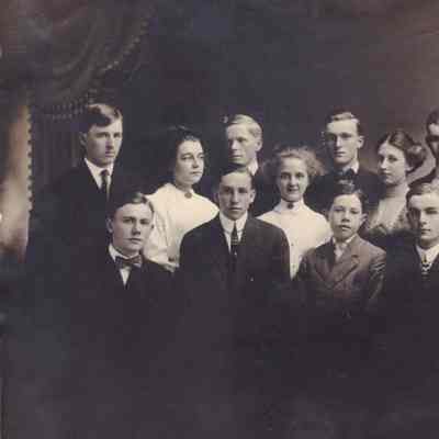 Waynesburg College Scrapbook, Photo 01 - Waynesburg Academy, Class of 1910