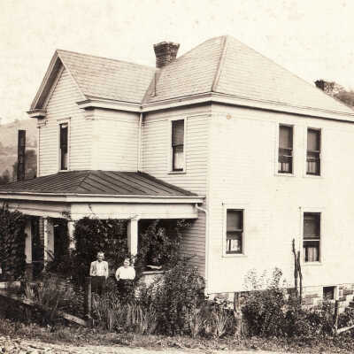 Morgan B. Lewis [1862-1938] and Sarah (Parry) Lewis [1866-1952] home - Cameron, Marshall County, West Virginia