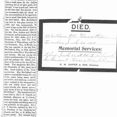 Elizabeth (Buchanan) McClelland Family Bible - Page 08