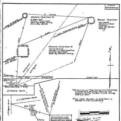 Renner #2 - Gilmore Township - Greene County - Pennsylvania - WPA Cemetery Plat