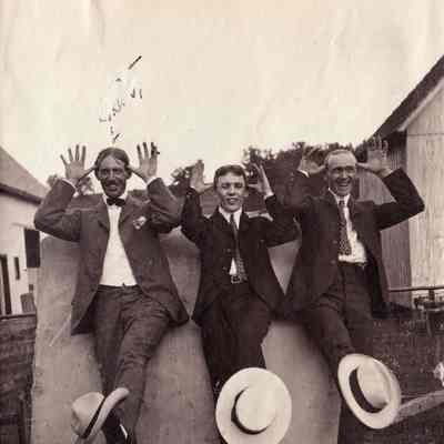 Waynesburg Album, Photo 42 - George David Jenkins [1868-1936] on far left