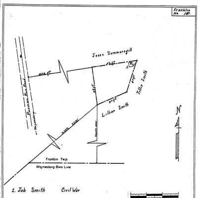 Smith Farm - Franklin Township - Greene County - Pennsylvania - WPA Cemetery Plat