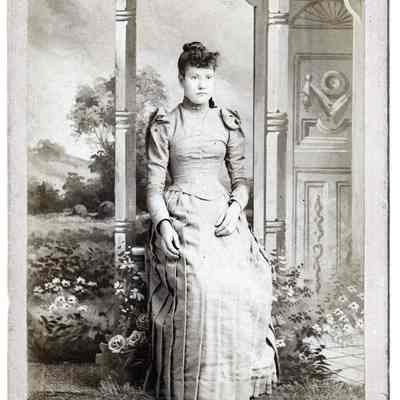 Believed to be Margaret (Bristor) Shape [1874-1895] - Edited: Fade Correction: See WEB LINKS to DOWNLOAD high-resolution image.