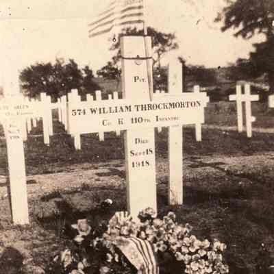 Grave of William Webster Throckmorton in France
