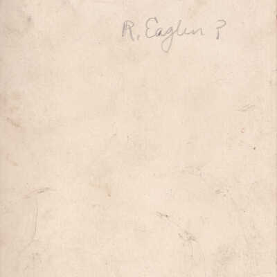 Ammons-Acklin Album, Loose in album - Reverse of image