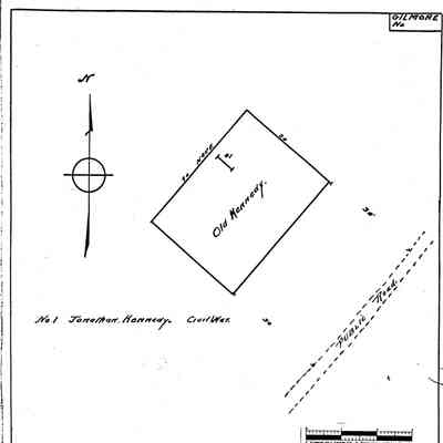 Kennedy #1 - Gilmore Township - Greene County - Pennsylvania - WPA Cemetery Plat
