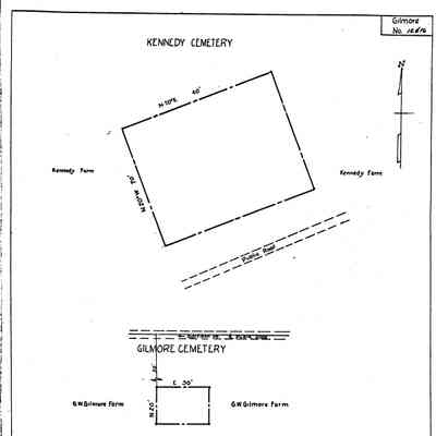 Kennedy #2 - Gilmore Township - Greene County - Pennsylvania - WPA Cemetery Plat