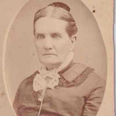 Vance-McFarland Album 03, Photo 14 - Martha M. (Swan) Rice [1820-1899]: See WEB LINKS to DOWNLOAD high-resolution image.