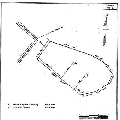 Highland - Dunkard Township - Greene County - Pennsylvania - WPA Cemetery Plat: See WEB LINKS to DOWNLOAD high-resolution image.