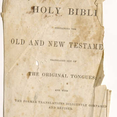 Philip A. Throgmorton family bible records, 1779-1867