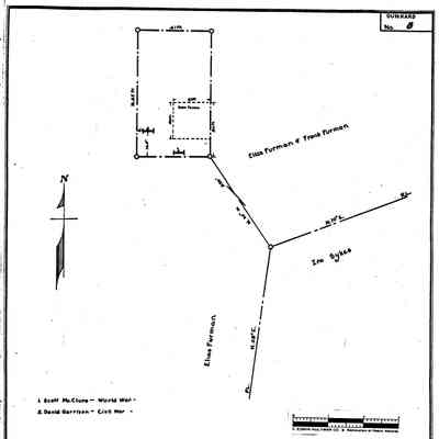 McClure (a/k/a Garrison) - Dunkard Township - Greene County - Pennsylvania - WPA Cemetery Plat: See WEB LINKS to DOWNLOAD high-resolution image.
