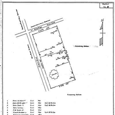 Fairview - Richhill Township - Greene County - Pennsylvania - WPA Cemetery Plat: See WEB LINKS to DOWNLOAD high-resolution image.