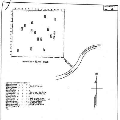 Hutchison - Springhill Township - Greene County - Pennsylvania - WPA Cemetery Plat