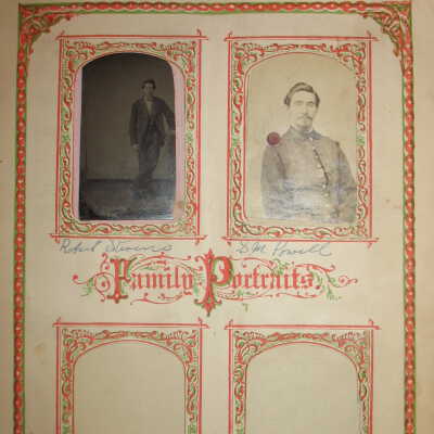 J. H. and Elizabeth (Throckmorton) Wood family bible records - Photo pages