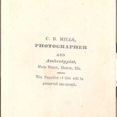 J. H. and Elizabeth (Throckmorton) Wood Family Bible, Photo 11 - Reverse of image