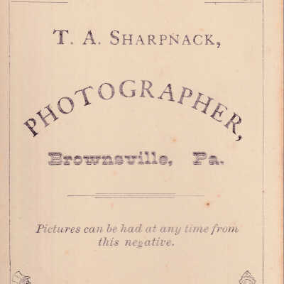 Kline-Moredock Album 01, Photo 16 - Reverse of image