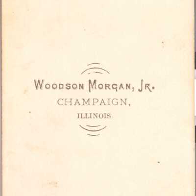 J. H. and Elizabeth (Throckmorton) Wood Family Bible, Photo 05 - Reverse of image