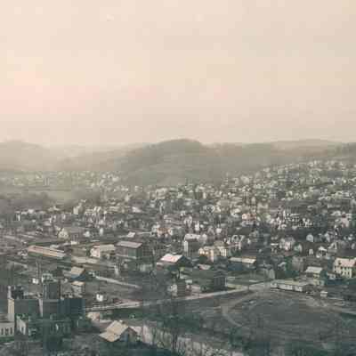 Waynesburg, Greene County, Pennsylvania (circa 1905) - Close-up view 1: See WEB LINKS to DOWNLOAD high-resolution image.