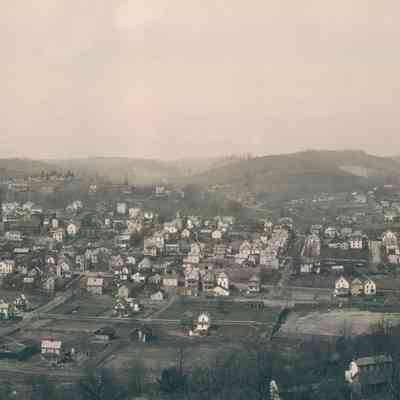 Waynesburg, Greene County, Pennsylvania (circa 1905) - Close-up view 2: See WEB LINKS to DOWNLOAD high-resolution image.