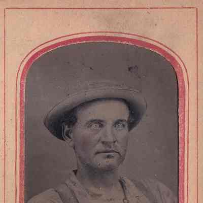 Vance-McFarland Album 01, Photo 10 - Believed to be Josephus McFarland [1833-1903]: See WEB LINKS to DOWNLOAD high-resolution image.