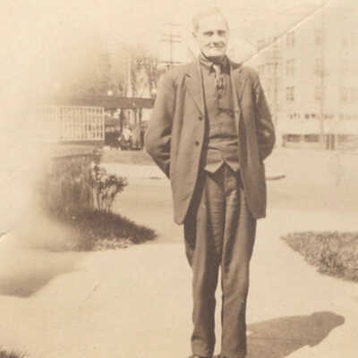 J. H. and Elizabeth (Throckmorton) Wood Family Bible, Photo 06 - George Throckmorton - son of Isaac Throckmorton and Mary Ann Throckmorton