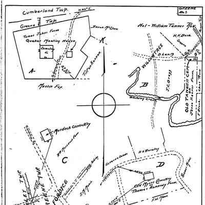 Quaker Meeting House - Greene Township - Greene County - Pennsylvania - WPA Cemetery Plat