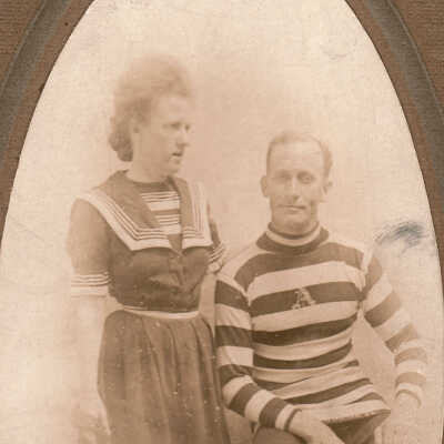Robert Luther Hoskinson and his wife, Margaret Rozella (Smith) Hoskinson, in Atlantic City, New Jersey