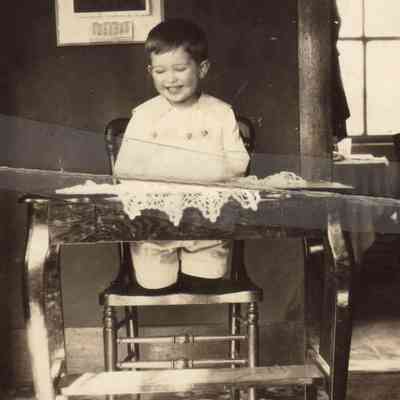 Arthur Thomas Livingood [1920-1988] with birthday cake