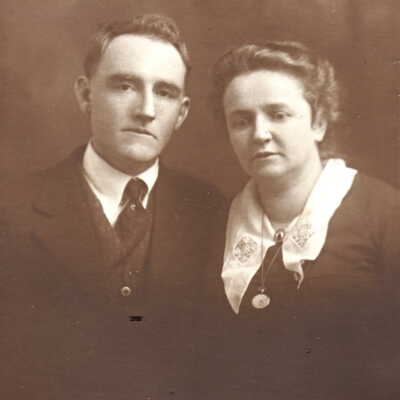 Toothman-Hoult Album, Photo 37 - Omer Scott Toothman and his second wife, Dovie Josephine (McVicker) (Watts) Toothman