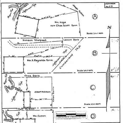 William K. Reynolds Farm - Jefferson Township - Greene County - Pennsylvania - WPA Cemetery Plat: See WEB LINKS to DOWNLOAD high-resolution image.