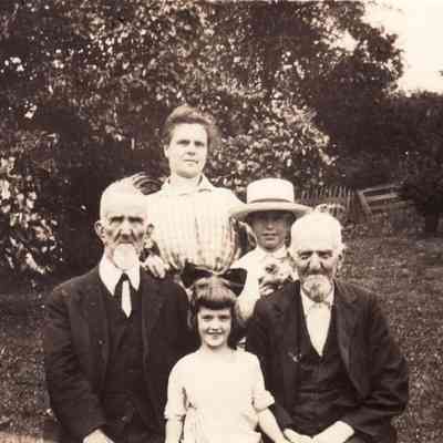 Believed to be John Cotterrel [1832-1923] in front row, on far left