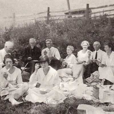 Morris family picnic in Greene County, Pennsylvania
