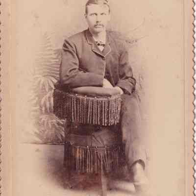 Vance-McFarland Album 02, Photo 03 - Josiah Vance [1858-1889]: See WEB LINKS to DOWNLOAD high-resolution image.