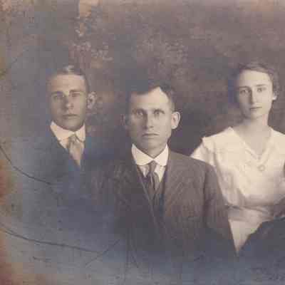Marshall Albert McCann [1895-1956] and Mary (Vance) McCann [1898-1987] Wedding Day