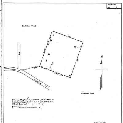 Ackley (a/k/a Teagarden) - Richhill Township - Greene County - Pennsylvania - WPA Cemetery Plat: See WEB LINKS to DOWNLOAD high-resolution image.
