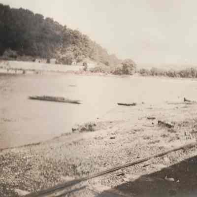 Greene County Album, Photo 38 - Lock no. 6 on the Monongahela River at Rices Landing