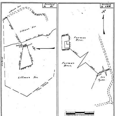 Everly Cemetery on Furman Brothers Farm - Dunkard Township - Greene County - Pennsylvania - WPA Cemetery Plat: See WEB LINKS to DOWNLOAD high-resolution image.