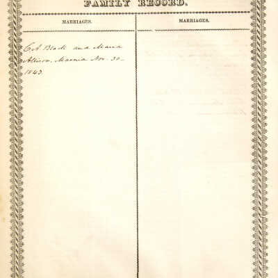 Charles A. Black Family Bible - Page 2