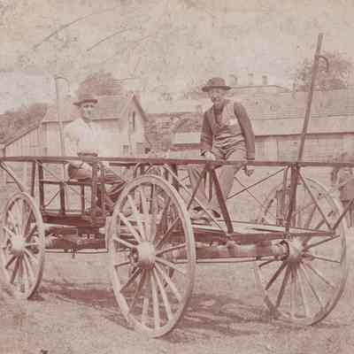 John Franklin "Frank" Morris [1857-1915] on left