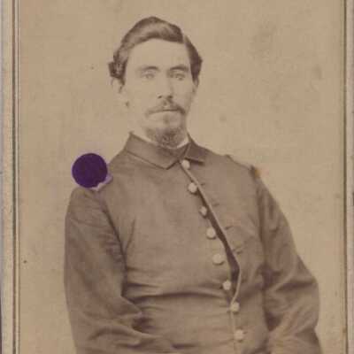 J. H. and Elizabeth (Throckmorton) Wood Family Bible, Photo 02 - Capt. Frank M. Powell