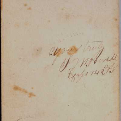 J. H. and Elizabeth (Throckmorton) Wood Family Bible, Photo 02 - Reverse of image