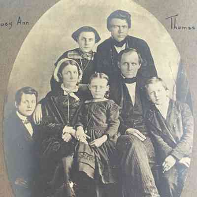 Jesse Lazear and Frances (Burbridge) Lazear family